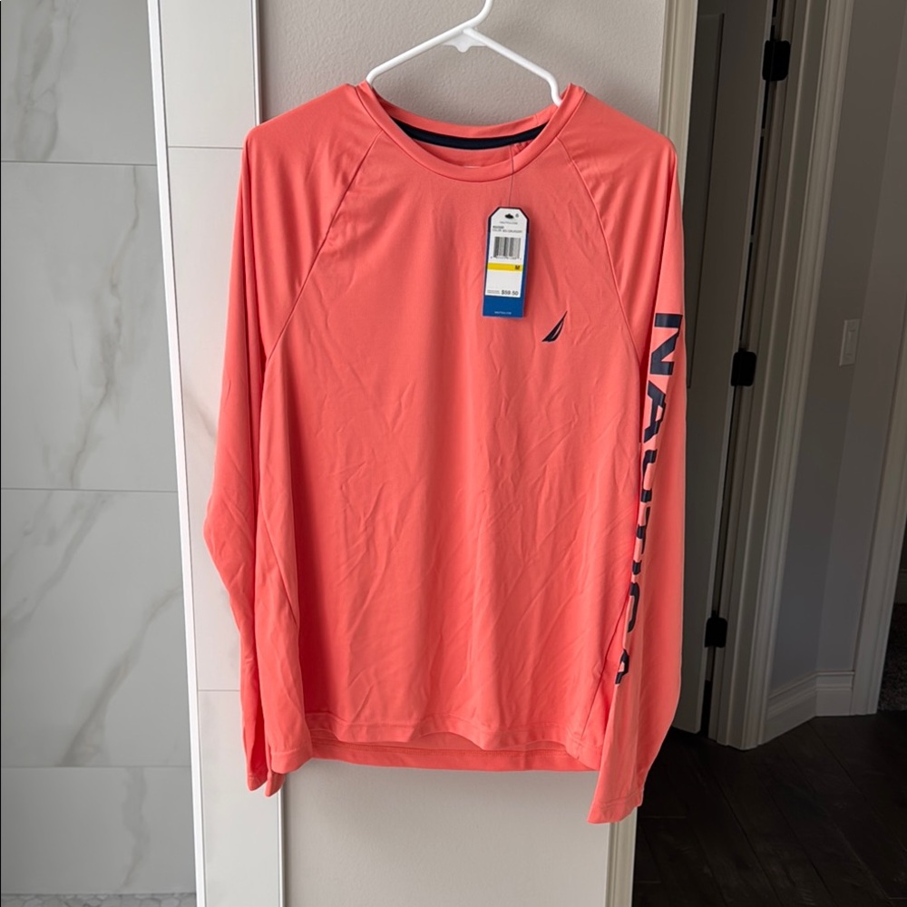 Nautica PERFORMANCE Coral Long Sleeve Shirt - NEW WITH TAGS